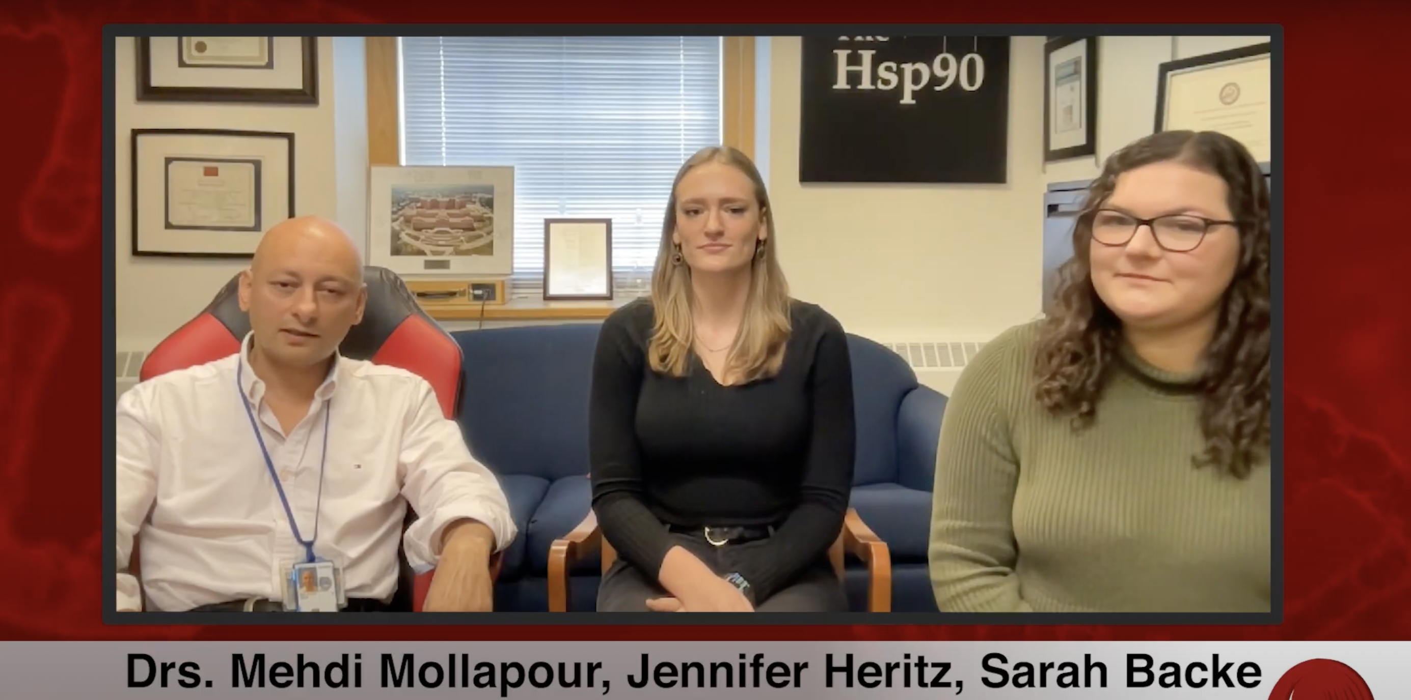 Drs. Mehdi Mollapour, Jennifer Heritz, and Sarah Backe